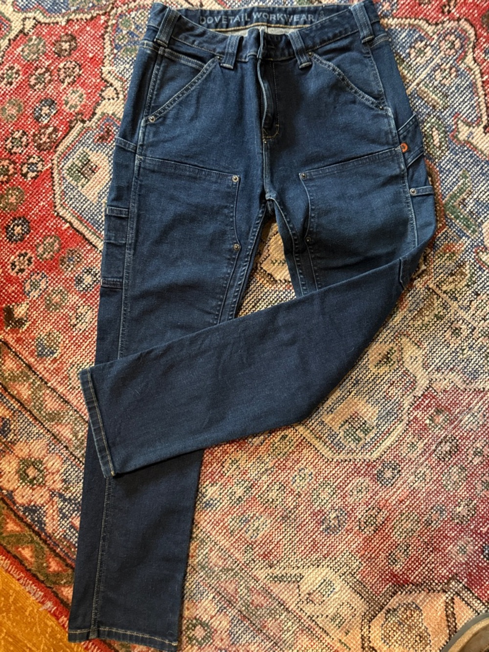Dovetail Workwear Women's Straight Leg Jeans - Dark Blue